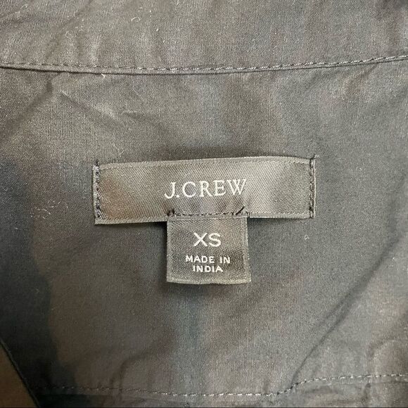 J. Crew Eyelet Cuff Top in Black, size XS- VGUC - Picture 4 of 4